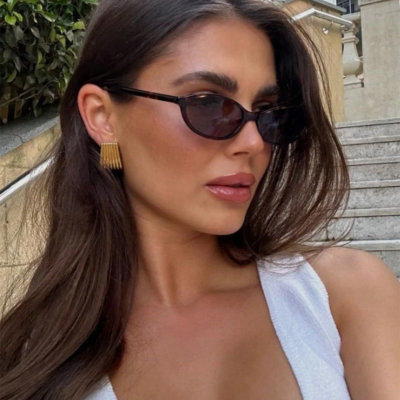 レトロオーバルフレームサングラスファッションパーソナライズさ - Sunglasses Cat Eye のレビューと価格