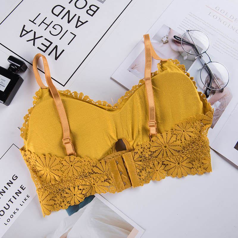 セクシーな3Dレースのランジェリー,シームレスなスポーツブラ - Bralette Triangle Set のレビューと価格