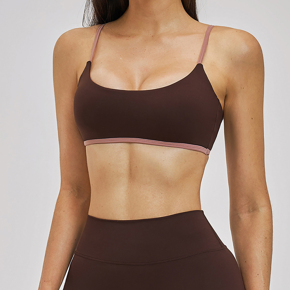セクシーな女性用スポーツブラ、プッシュアップフィットネストッ - Bralette Triangle Set のレビューと価格