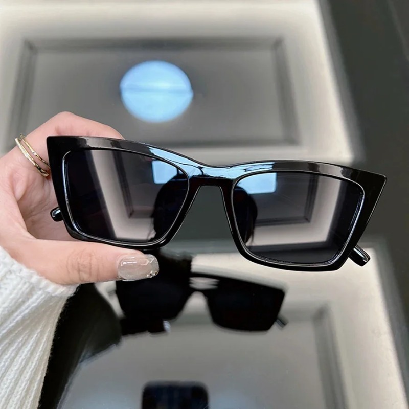 ファッションキャットアイレトロサングラス女性男性ブランド抗紫 - Sunglasses Cat Eye のレビューと価格