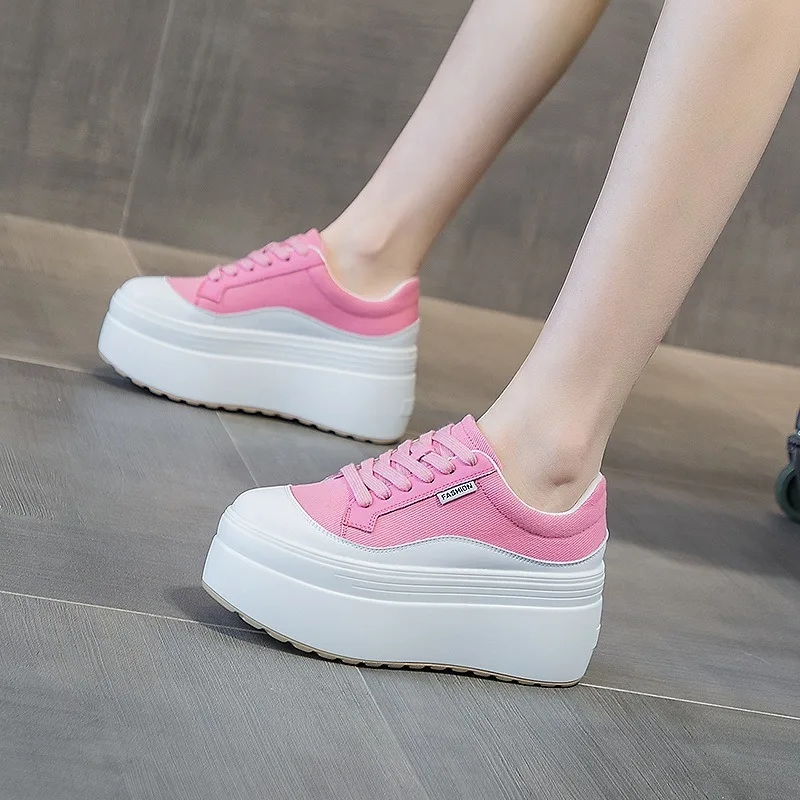 女性用本革スニーカー,プラットフォームシューズ,隠しヒール, - Wedge Espadrille Women のレビューと価格