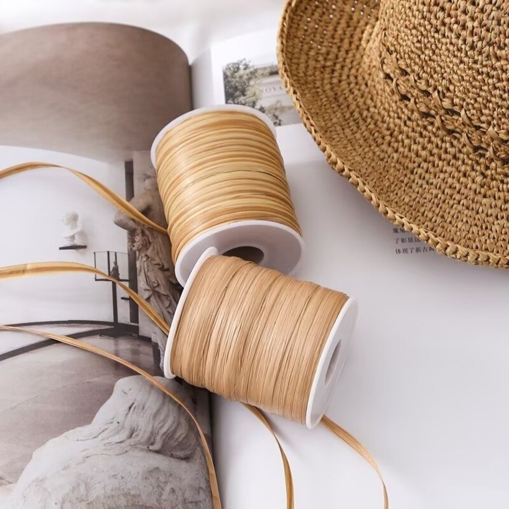 プレミアム品質 1ロール120メートル ラフィア糸 環境に優 - Crochet Bag Raffia のレビューと価格