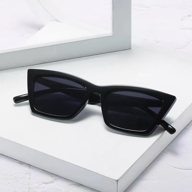 新しいキャットアイ黒サングラス女性男性ブランドファッションサ - Sunglasses Cat Eye のレビューと価格