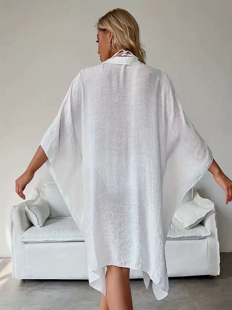 夏ルーズカーディガン日焼け止めサロン女性ビキニカバーアップ水 - Cover Up Kaftan のレビューと価格