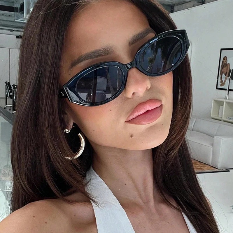 ヴィンテージキャットアイサングラス女性レトロシェードブラック - Sunglasses Cat Eye のレビューと価格