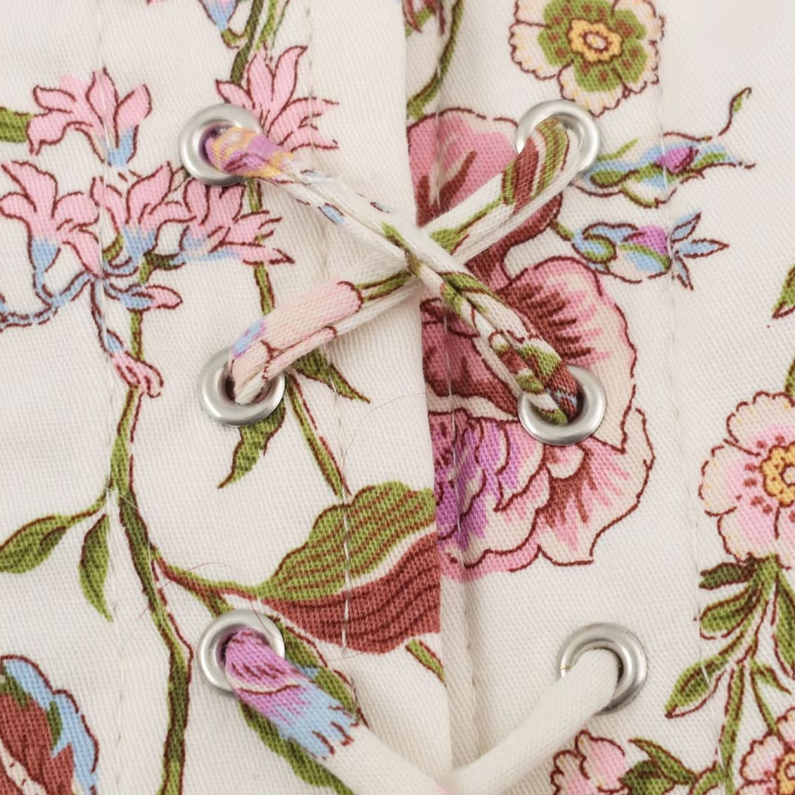2026年夏 レディース エレガント 2ピースセット 中国結 - Romper Floral Print のレビューと価格