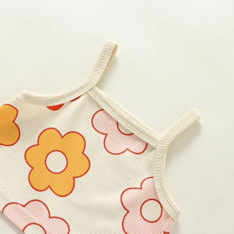 夏 0-24M 女の赤ちゃんスーツフラワーノースリーブスリン - Headband Summer Knit のレビューと価格