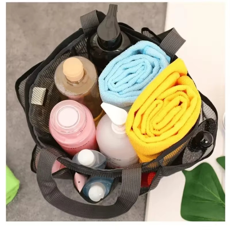 ポータブルメッシュシャワーキャディートートビーチバッグ、旅行 - Tote Bag Beach のレビューと価格