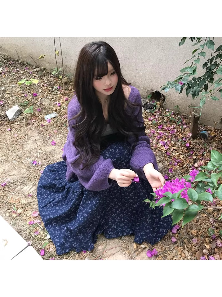 プラスサイズ レディース ハイウエスト 花柄プリント ミディ - Midi Skirt Floral のレビューと価格