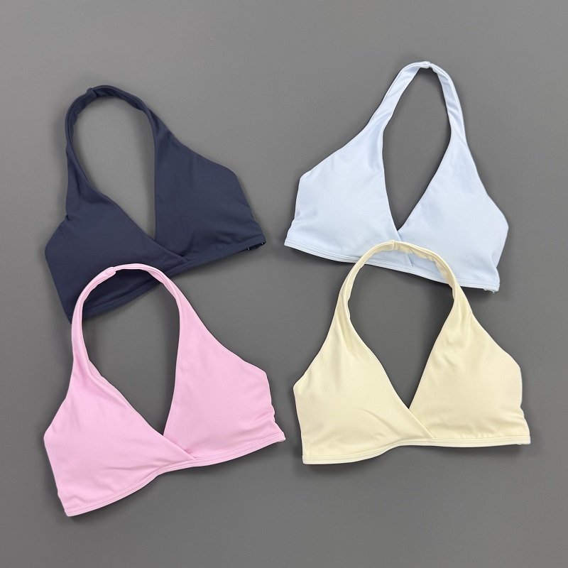 ジムトップ レディース ホルターネック スポーツブラ フロン - Crop Top Crochet のレビューと価格