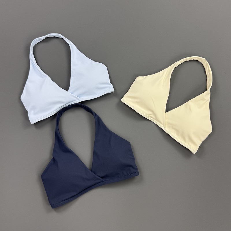 ジムトップ レディース ホルターネック スポーツブラ フロン - Crop Top Crochet のレビューと価格