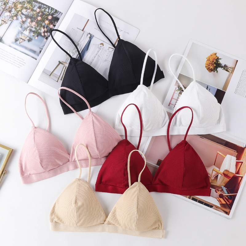 女性のためのセクシーな3Dスポーツブラ,シームレス,ホルター - Bralette Triangle Set のレビューと価格